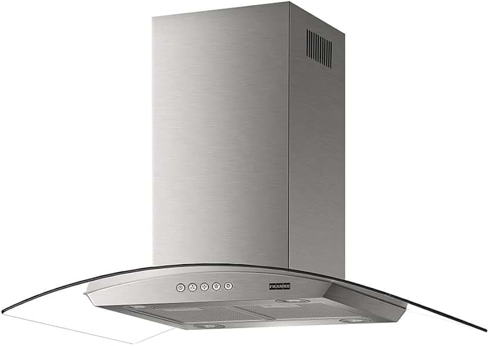 COIFA ILHA VIDRO CURVO GLASS CLASSIC FRANKE, Aço Inox, 90CM 220V
