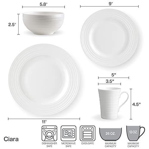 Mikasa 5151631 Ciara 16-Piece Bone China Dinnerware Set thumb #1