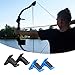 Jorzer Bow Display Rack Wall Mount Storage Holder Recurve Bow Archery Hanger Hook Wall Mounted Archery Stand for Recurve Traditional 1Pair Black.