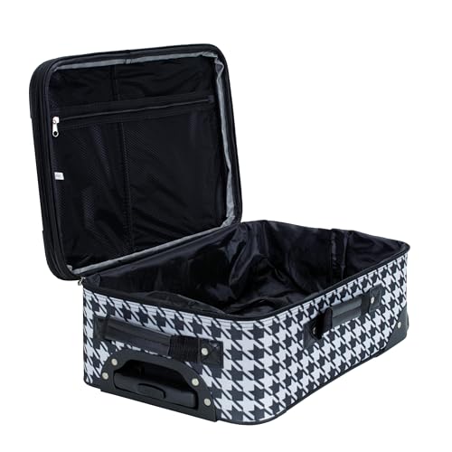 image for Rockland Fashion Softside Upright Luggage Set, Expandable, Kensington,