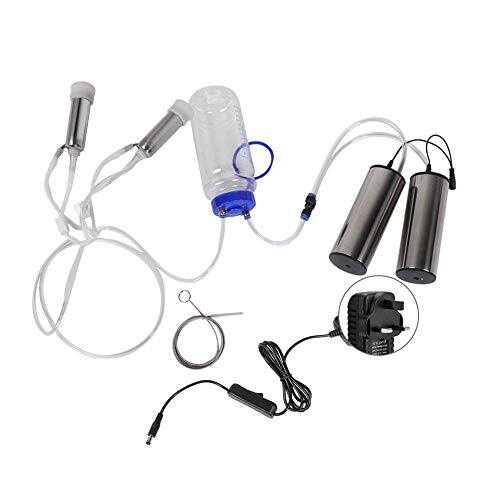 Antilog Milking Kit, 2L Goat Sheep Cow Milking Kit Portable Electric Milking Machine with 2 Pumps(#3)