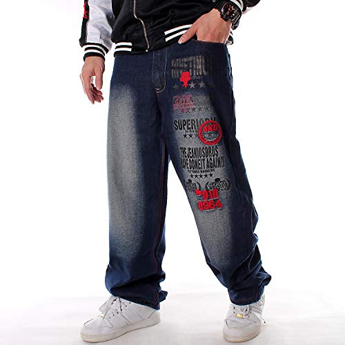 Men's Classic Baggy Jeans Y2K Hip Hop Streewear Jeans Casual Dance Jogging Trousers Loose Fit Denim Pants3