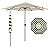 Abba Patio 9FT Lyon Outdoor Patio Umbrella Outdoor Table Umbrella with Push Button Tilt and Crank Market Umbrella 8 Sturdy Ribs UV Protection Waterproof for Garden Deck Backyard Pool, Stripe
