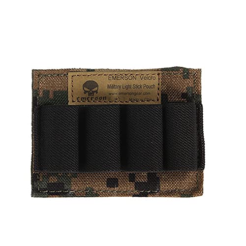 EMERSONGEAR Electronic Glow Stick Pouch,Tactical Fluorescent Sticks Pouch Molle/Hook and Loop Design