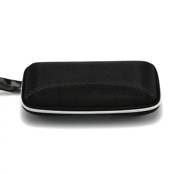 Image of Zipper Eyewear case - Spectacles cover - Goggles box Pouch for men and women. (BLACK)
