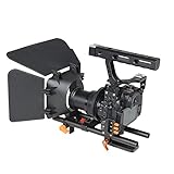 YLG1105A A7 Juego de jaulas Incluye estabilizador de jaula de cámara de video / Seguir foco / Caja mate para Sony A7S / A7 / A7RII / A7RII / A7SII / Panasonic Lumix GH4