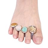 【Corrección del dedo del pie】 Alivio de los problemas del dedo del pie y del pie que surgen del calzado deportivo, tacones altos, zapatillas, chanclas, zapatos estrechos. Evita que los dedos se aprieten entre sí y ayuda a corregirlos.