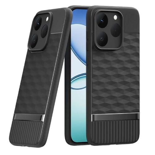 Image of Shockproof Case for Realme 15T 5G / Narzo 90 5G | Full Camera Protection | TPU Flexible Back Cover for Realme 15T 5G / Narzo 90 5G (Matte Black)