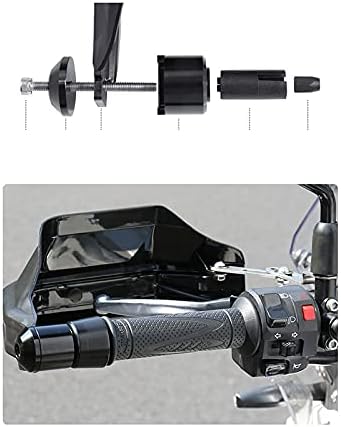 Miniatura 4 de Motorcycle Windshield TRK502 HandGuards Motorcycle Hand Guard Protector Shield Windproof Handlebar HandGuards Protection Compatible with Benelli TRK