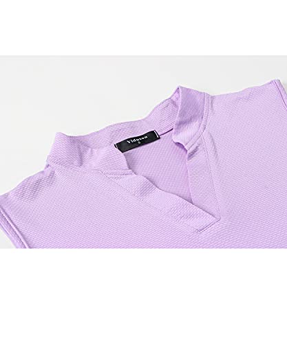 Image of Womens Sleeveless Golf Polo Shirts Lightweight Tennis Sport Tops