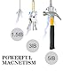3 Stück Stabmagnet Teleskopstab，Teleskopmagnet Stabmagnet Extra Stark，Flexible Rmagnetheber Greifer,Magnet Stift Teleskop (1.5LB 3LB 5LB)