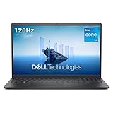 Dell 15 Laptop DC15250 15,6' FHD (1920 x 1080) 120Hz, Intel Core i5-1335U, Intel UHD Grafik, 16GB DDR4 RAM, 512GB SSD, Windows 11 Home, QWERTZ-Tastatur – Schwarz