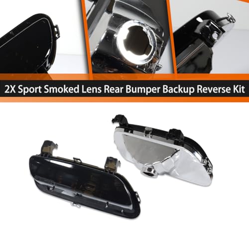 ADIIL For 2005-2013 Corvette C6 2X Sport Smoked Lens Rear Bumper Backup Reverse Light Kit - Thumbnail 3