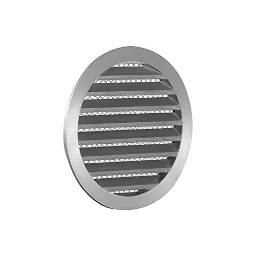6'' Vent Cover - Round Soffit Vent - Aluminum Air Vent Louver - HVAC Ventilation (6 19/64''), 160mm - Image 3