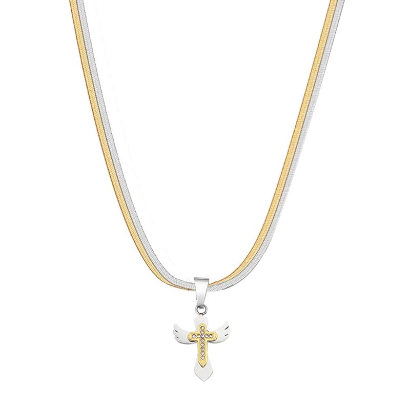 Image of SALTY ALPHA Seraph Dominion Necklace for Men & Boys | Pendant | Locket | Fancy & Stylish | Birthday Gift | Aesthetic Jewellery | Accessories for Everyday Wear | Gift for Marriage, Rakhi, Valentine Day