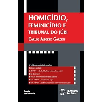 Capa do livro Homicídio, Feminicídio e Tribunal do Júri 3º edição