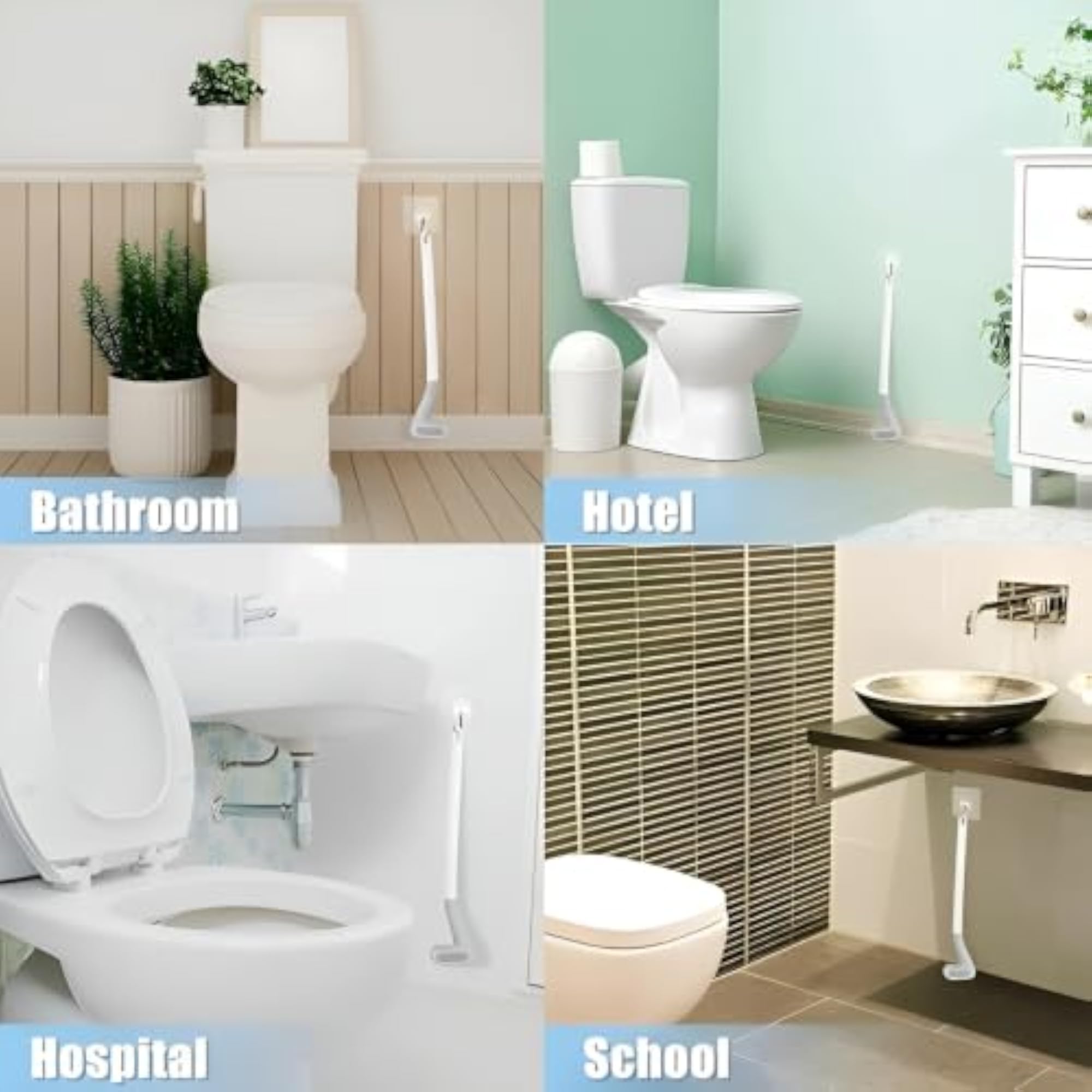 Silicone Toilet Cleaning Brush with Long Handle