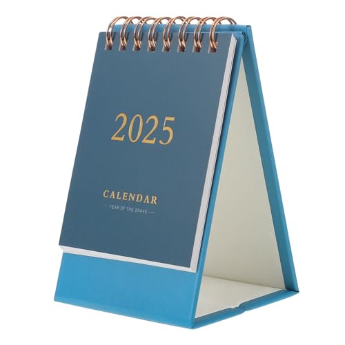 HOMOBABE 年卓上ミニカレンダー 小型デスク用厚 月間メモ対応 自律打? 収納スタンド付き ホームオフィス教室向けシンプル装飾