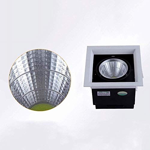 Iluminación comercial led con downlight empotrable de 3 cabezales 7W para techo de aluminio 6