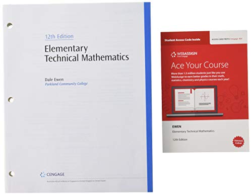 Elementary Technical Mathematics + Webassign Printed Access Card, Multi-term