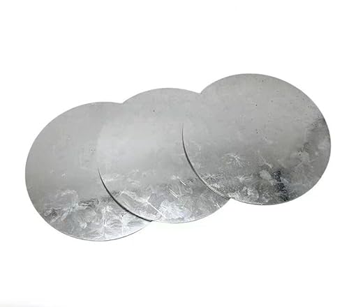 A3 Iron Sheet Flat Round Metal Plate - 15cm Diameter for Metal Art, Crafting & Industrial Projects(0.5mm 3pcs)