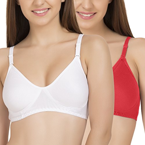 Image of Tweens - Non Padded Cotton Rich Bra - Concealer Side Shaper - Cotton Rich Fabric - Full Coverage, Multiway Straps, Wirefree, Seamless T-Shirt Bra