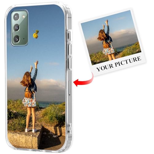 Cover Personalizzate per Samsung Galaxy Note20 5G Personalizzata con Foto Immagine Disegni Custodia Personalizzabile Personalizzabili Custodie Case per 5G trasparente 6.7 pollici