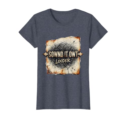 Sownd It Owt Looder Funny Gen-Z Brainrot Meme Humor T-Shirt, Women, Heather Blue, 3X-Large