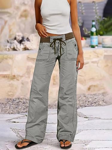 Image of Flamingals Straight Leg Drawstring Pants for Women