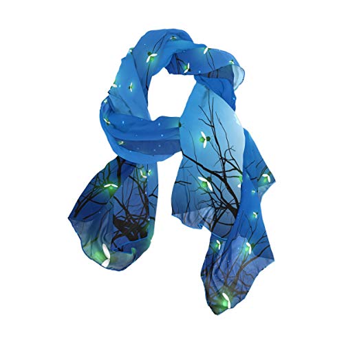 Firefly Women's Silky Like Scarf Sunscreen Shawl Scarf Long Satin Scarves2