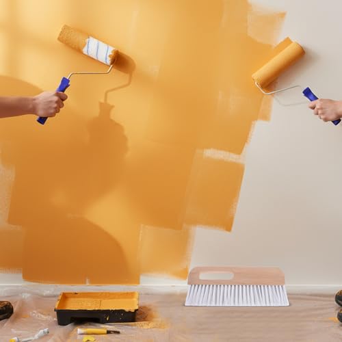 Kit para alisar papel tapiz con mango ergonómico que evita el cansancio de manos 6