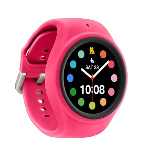 Image of SAMSUNG Galaxy Watch Kids 4, 5, 6, 7, FE Series Band, Nylon, Smartwatch Replacement Strap for Kids, Nylon Small, GP-TYL305AMBEW, Red