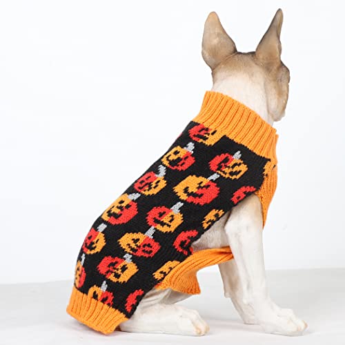 Bobibi Pet Clothes The Halloween Pumpkin Cat Dog Sweater, Dog Knitwear, Dog Apparel, Pet Sweatshirt #TOP2