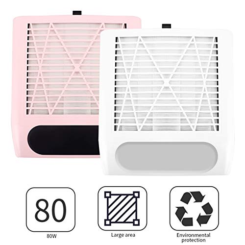 Aspiradora para uñas de 80W y colector de polvo de succión fuerte para manicura 5