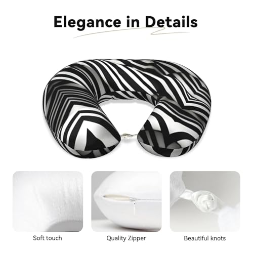 Almohada de viaje Negro con soporte ergonómico miniatura 4
