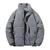 Wärme: Diese Herren-Daunenjacke ist leicht und kann Wärme einfangen und speichern, hält Sie warm und bequem und behält gleichzeitig die Atmungsaktivität. Passt sich Ihrem Körper an und verfügt über Reißverschlusstaschen für die Hände. Sie können Ihre Handschuhe warm halten, wenn Sie sie brauchen.