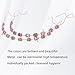1 Pair Temporary Removable Teeth Braces, Clip on Braces for Teeth with Metal Wires, Metal Bracket and Orthodontic Ligature Ties for Dental Students to Practice (Rose Red)