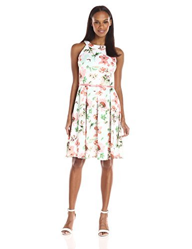 Julian Taylor Women's Floral Printed Trapeze Dress