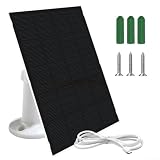 Solarpanel 2 W 5 V mit Typ-C-Ausgang, hocheffizientes kristallines Silizium für Bauernhöfe, Gärten und Outdoor-Systeme (weiß)
