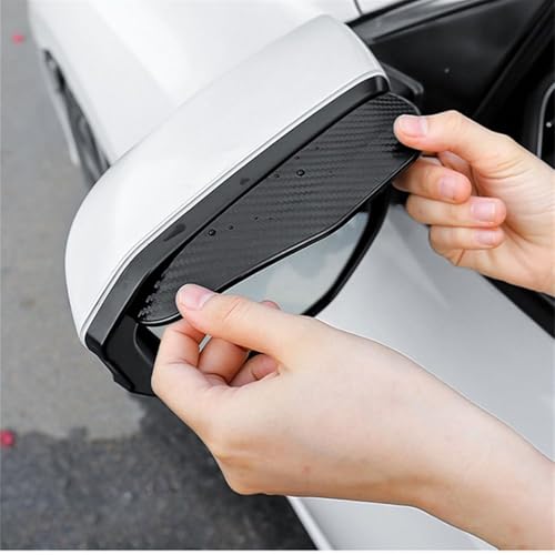 Déflecteur de vitre latérale de voiture carbone pluie 2 pièces