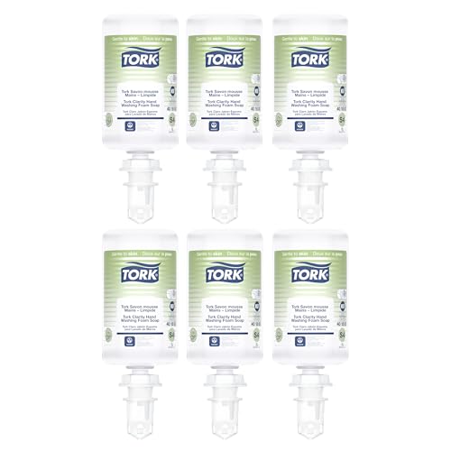 Tork Clarity Hand Soap Foam S4, 99% of Ingredients are of Natural Origin, 6 x 1L, 401800