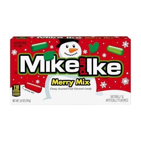 Mike & Ike, Merry Mix Theater Box - Christmas Candy, 5 Ounce Cover