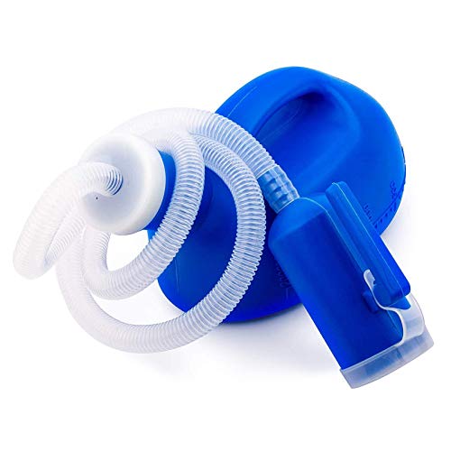 YNGJUENCP 2000ml Men Reusable Pee Jug Male Urine with Lid Portable Thicken Men's Potty for Camping Car Travel Toilet Universal Urinals(Blue)