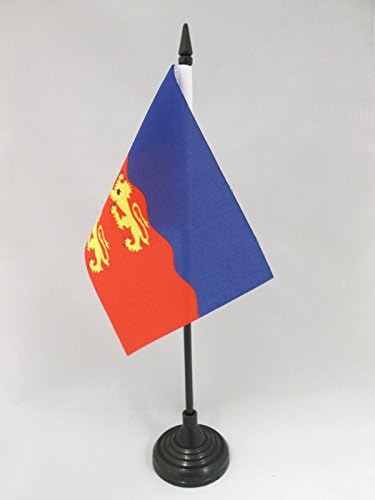 AZ FLAG, Calvados Table Flag 4'' x 6'', French department Office Mini Banner 100% Polyester 15 x 10 cm