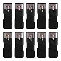 PNY 16GB Attaché 3 USB 2.0 Flash Drive, Black 10 Count (Pack of 1)