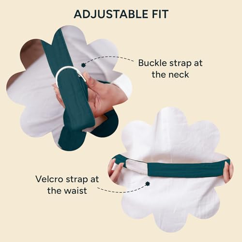 Image of Nintara Baby Muslin Nursing Cover - 100% Organic GOTS Cotton, Adjustable Neck Strap, Breathable Lightweight Breastfeeding Cover, Travel-Friendly, Baby Shower Gift