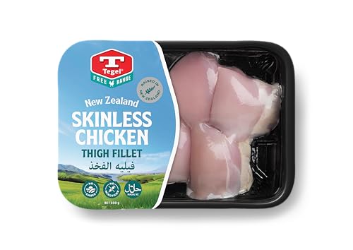 Tegel NZ Free Range Chicken Boneless Thigh Fillet 330g - Frozen Thawed