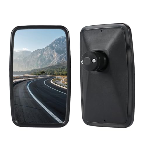 2 Stück Traktor Spiegel Universal 28 5 x 17 cm PVC Rückspiegel mit Gehäuse Halterung Landwirtschaft Rückspiegel Landtraktor für Landmaschinen verstellbarer Spiegel Traktor