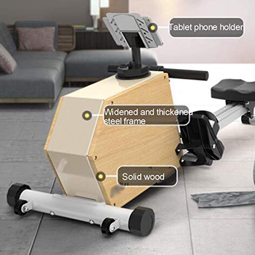 Image of Home Magnetic Rowing Machine Home Use,Super Silent Indoor Portable Rower,Home Gym Foldable Rowing Machine,Elastic Cord Rowing Machine,Adjustable Resistance,APP Intelligent Control