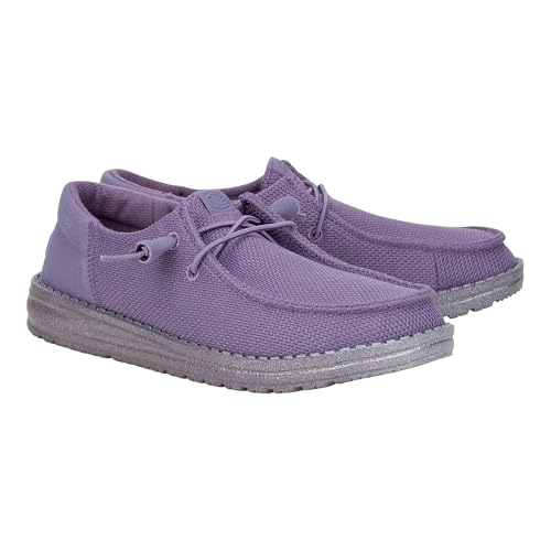 Image of Hey Dude Women Wendy Funk Mono Dark Lilac 6 Medium